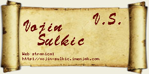 Vojin Šulkić vizit kartica